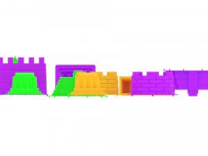 Kinetic Sand Molds Set 3D Model