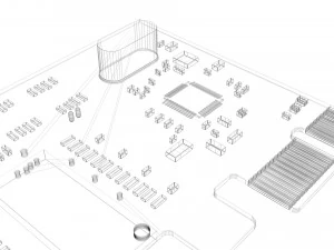 Network Card 3D Model