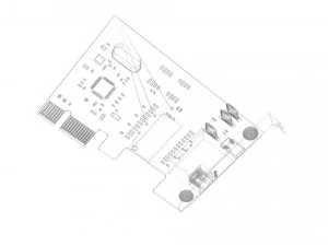 Network Card 3D Model