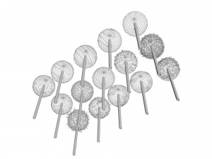 Cake Pops Set 3D Модель