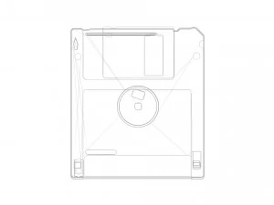 Floppy Disk 3D Model
