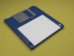 Floppy Disk 3D Model