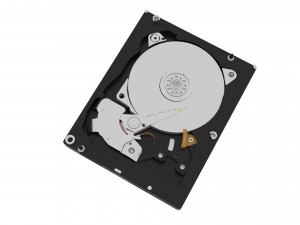 Opened Hard Disk Drive 3D Модель