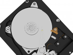 Opened Hard Disk Drive 3D Модель