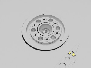 Opened Hard Disk Drive 3D Модель