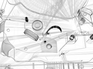 Opened Hard Disk Drive 3D Модель