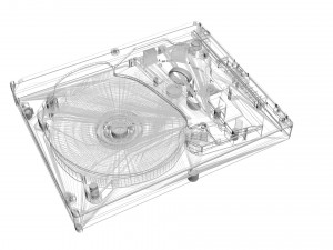 Opened Hard Disk Drive 3D Модель
