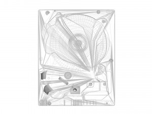 Opened Hard Disk Drive 3D Модель