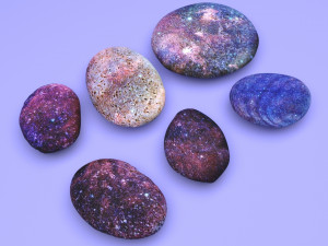 Galaxy Rocks Set 3D Модель