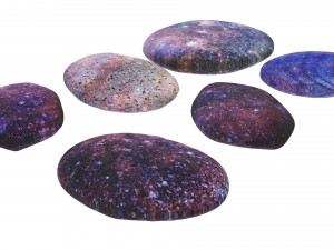 Galaxy Rocks Set 3D Модель