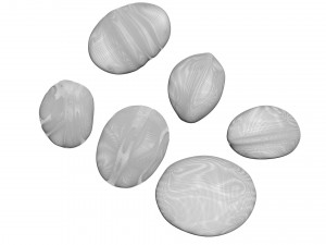 Galaxy Rocks Set 3D Модель