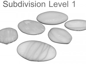Galaxy Rocks Set 3D Модель