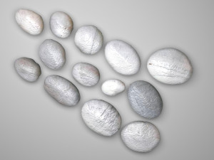 Grey and White Rocks Set 3D Модель