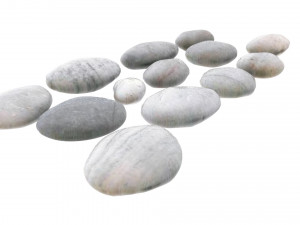 Grey and White Rocks Set 3D Модель