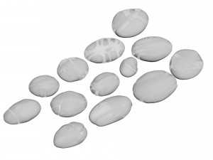 Grey and White Rocks Set 3D Модель