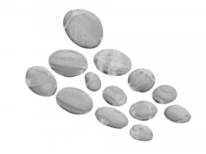 Grey and White Rocks Set 3D Model