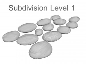 Grey and White Rocks Set 3D Модель