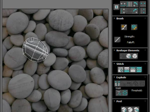 Grey and White Rocks Set 3D Model