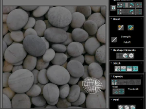 Grey and White Rocks Set 3D Model