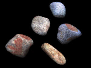 Conjunto de pedras Modelo 3D