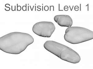 Conjunto de pedras Modelo 3D