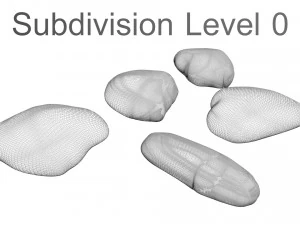 Conjunto de pedras Modelo 3D