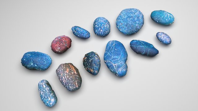 Rocks Set 3D Model .c4d .max .obj .3ds .fbx .stl .blend 