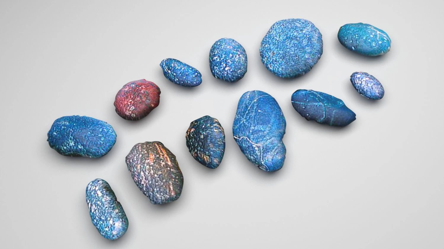Rocks Set 3D Model .c4d .max .obj .3ds .fbx .stl .blend