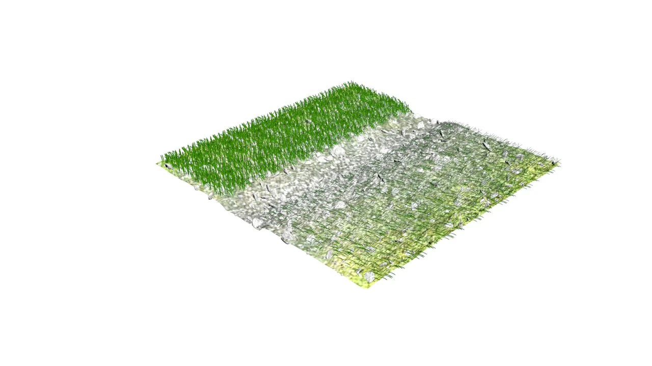 Grass and Rocks 3D Model .c4d .max .obj .3ds .fbx .stl .blend 