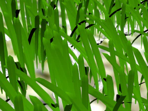 Grass and Rocks 3D Model