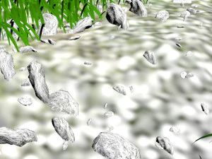 Grass and Rocks 3D Model