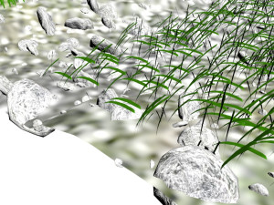 Grass and Rocks 3D-Modell