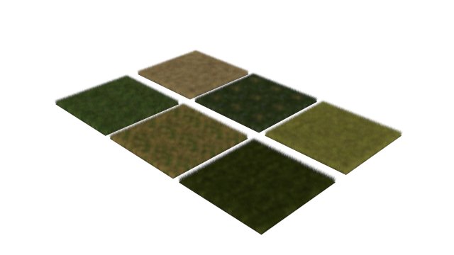 Grasses Set 3D Model .c4d .max .obj .3ds .fbx .stl .blend 