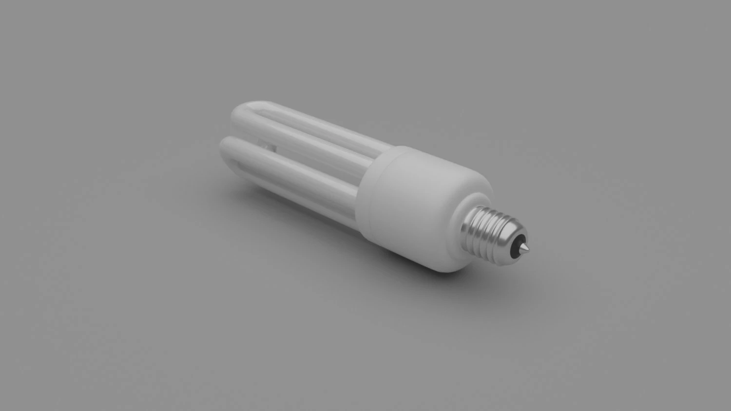 Fluorescent Lamp 3D Model .c4d .max .obj .3ds .fbx .stl .blend