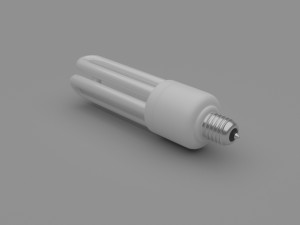 Fluorescent Lamp 3D Model