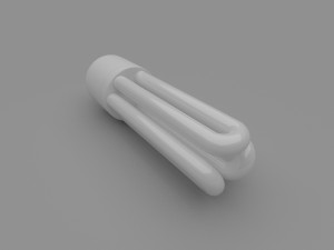 Fluorescent Lamp 3D Модель