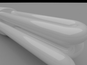 Fluorescent Lamp 3D Модель