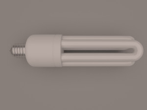 Fluorescent Lamp 3D Модель