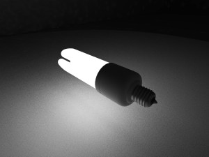 Fluorescent Lamp 3D Модель