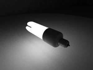 Fluorescent Lamp 3D Model