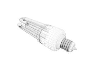Fluorescent Lamp 3D Model