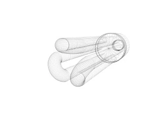 Fluorescent Lamp 3D Model