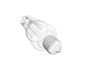 Fluorescent Lamp 3D Model