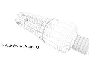 Fluorescent Lamp 3D Модель