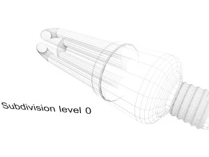 Fluorescent Lamp 3D Model