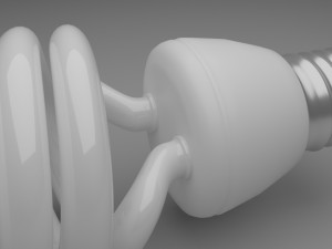 CFL Light Bulb 3D Модель