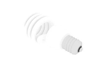 CFL Light Bulb 3D Model