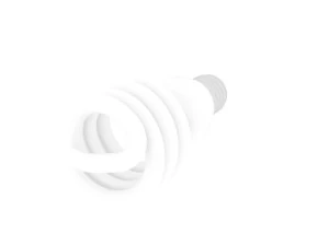 CFL Light Bulb 3D Model
