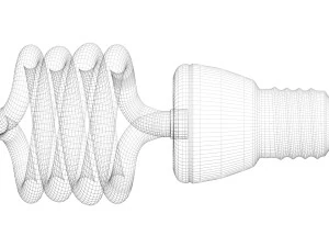 CFL Light Bulb 3D Model