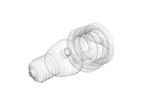 CFL Light Bulb 3D Модель